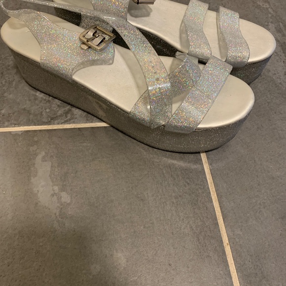 10 • Sparkly Platform Sandals - Picture 2 of 4